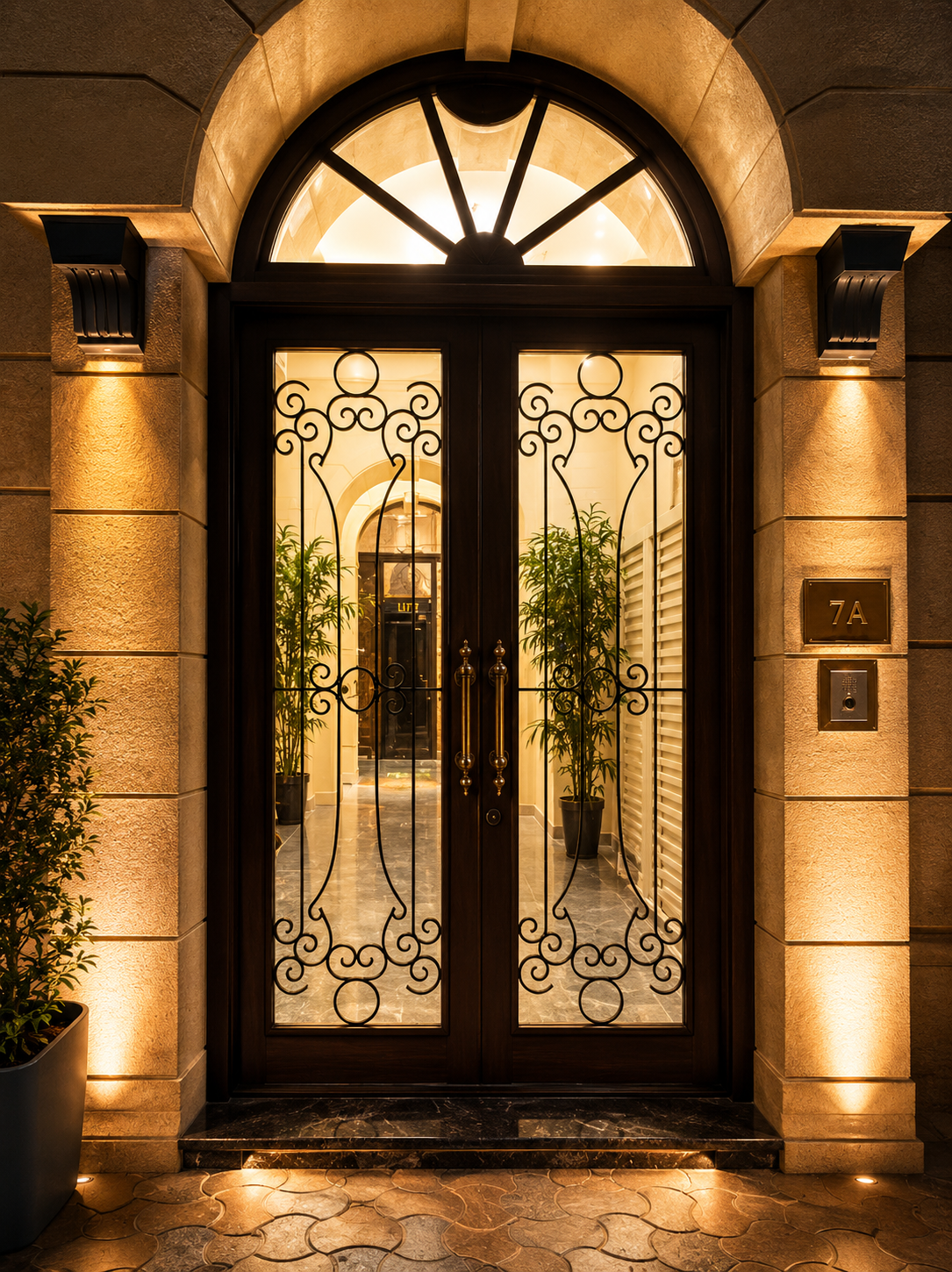 Classic Arched Entry Doorway