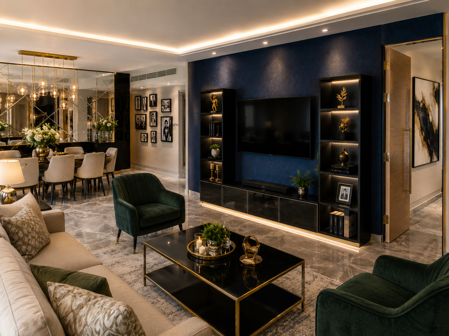 Contemporary Apartment Lounge