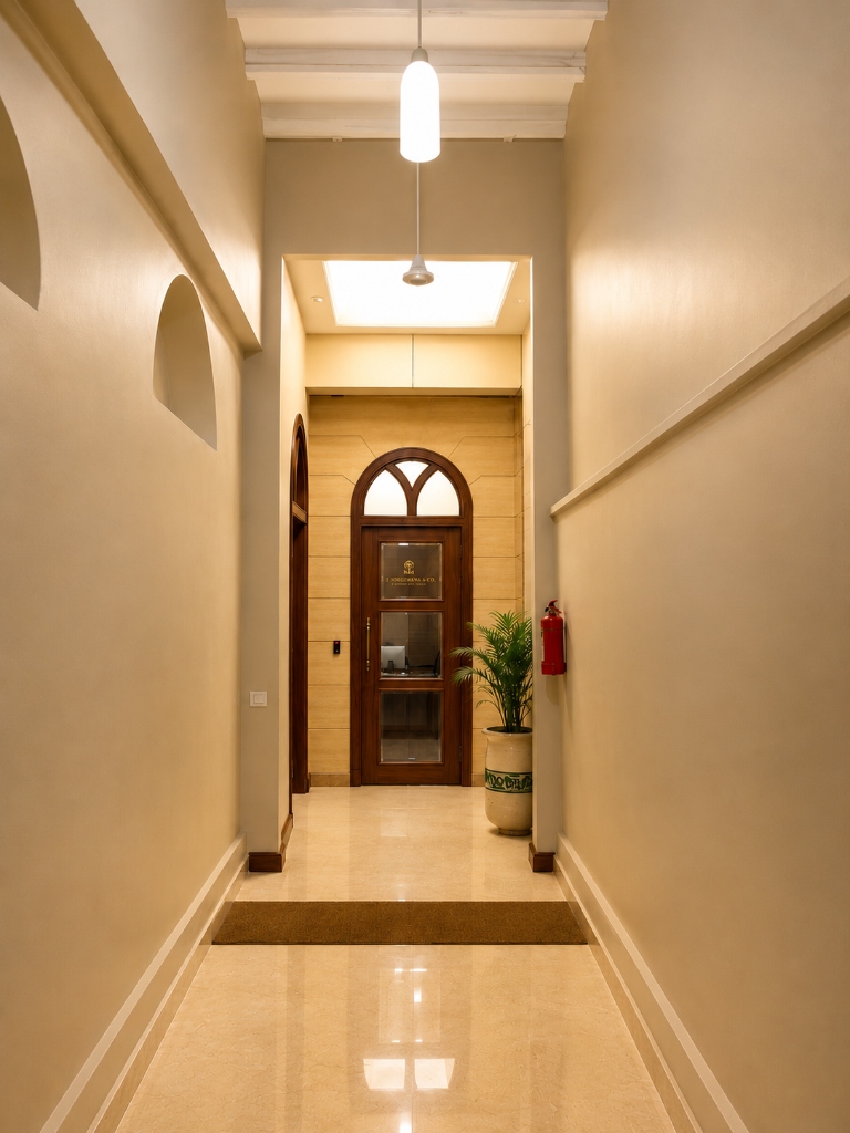 Elegant Wooden Arch Doorway